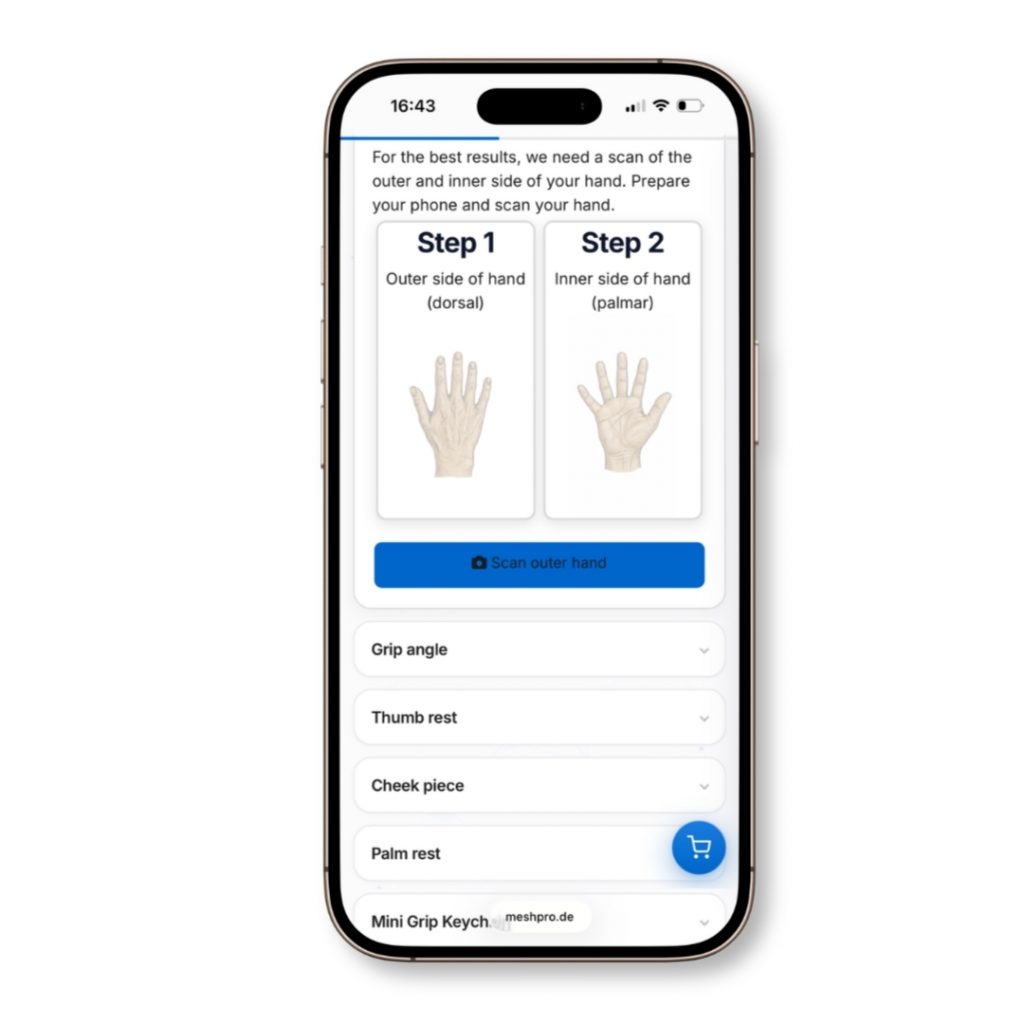 Maßgriff Handscan
