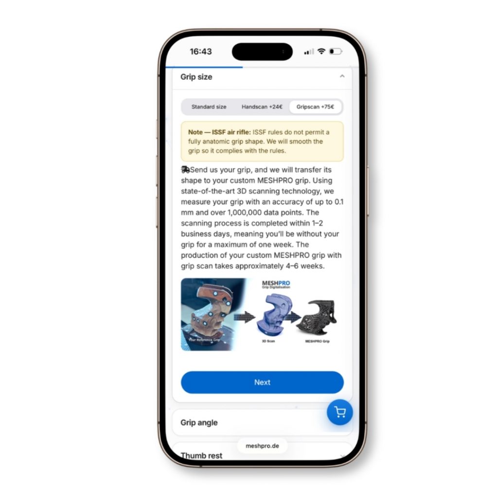 MESHPRO Griffscan Grip scan